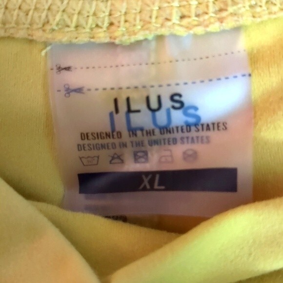 Ilus Label Leggings Xl Confidence Athleisure Pants Honey Mustard Gold - Picture 10 of 11